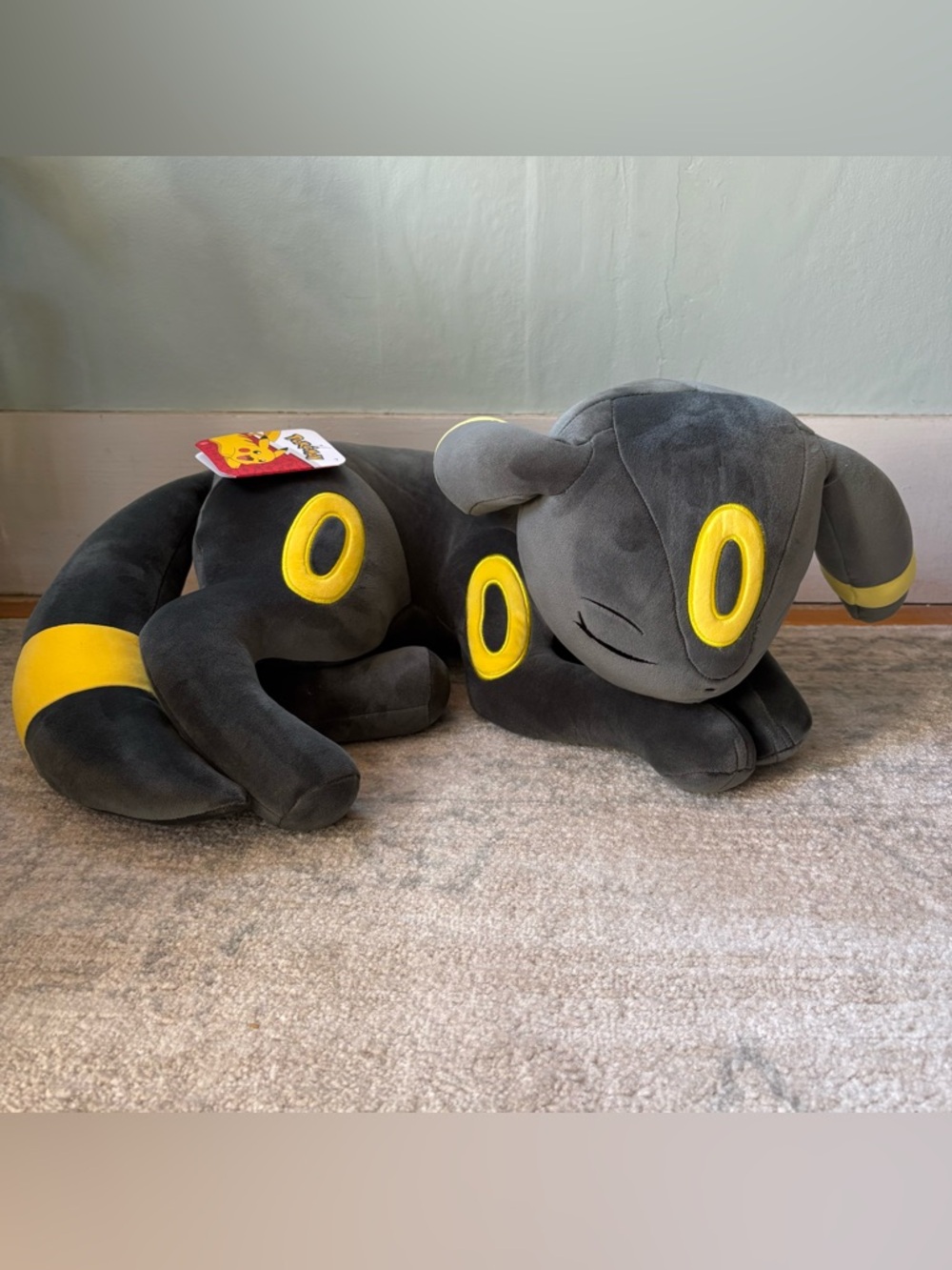 NWT Jazwares Sleeping Pokémon Umbreon Plush Stuffed